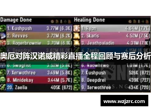 奥厄对阵汉诺威精彩直播全程回顾与赛后分析